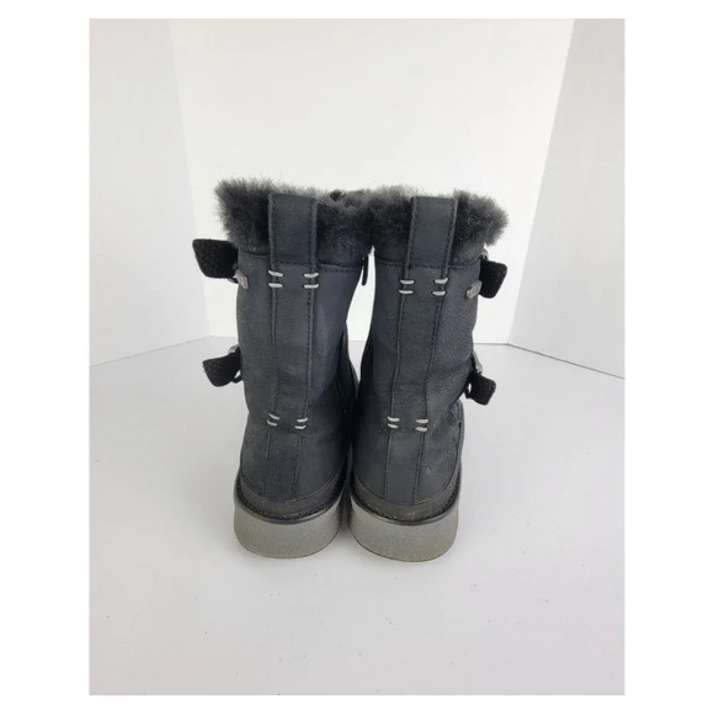 Merrell Tremblant Mid Polar Waterproof Boots Womens 7.5 Black Leather Insulated